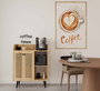 Hanah Home Magnetar - Gabinete de Bar de Café Roble Zafiro